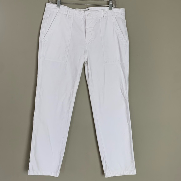 white utility jeans